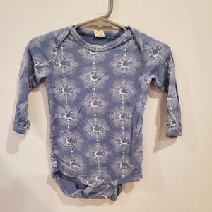 Kate Quinn 6-12 Month Celestial Blue Baby Onesie